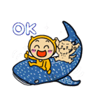 夏のオレンジとわんこ（個別スタンプ：16）