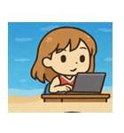 海のチアガール@SFW（個別スタンプ：9）