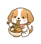 ビーグル犬ビビちゃんの食事スタンプ（個別スタンプ：11）