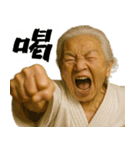 正拳突きばばぁ！(励まし 応援 褒めに便利)（個別スタンプ：3）