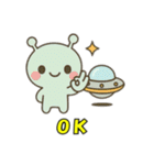 かわいい宇宙人とUFO（個別スタンプ：2）