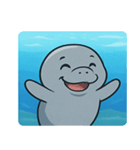 海のマナティ@SFW（個別スタンプ：1）
