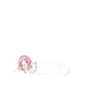 水彩画女の子と動物（個別スタンプ：8）