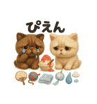 ふわエキゾチックショートヘアの夏スタンプ（個別スタンプ：18）