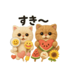 ふわエキゾチックショートヘアの夏スタンプ（個別スタンプ：30）