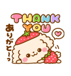いちご♡トイプードル（個別スタンプ：8）