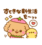 いちご♡トイプードル（個別スタンプ：15）