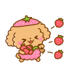 いちご♡トイプードル（個別スタンプ：20）
