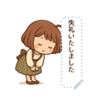 ボブミニ ナチュラルガール（個別スタンプ：10）