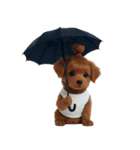 かわいい茶色の子犬 (NT)（個別スタンプ：12）