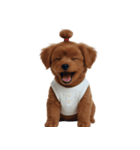 かわいい茶色の子犬 (NT)（個別スタンプ：16）