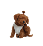 かわいい茶色の子犬 (NT)（個別スタンプ：21）