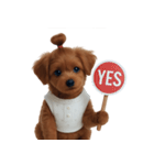 かわいい茶色の子犬 (NT)（個別スタンプ：39）