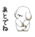 犬さん「飛び出す」とにかく面倒くさい...（個別スタンプ：4）