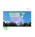 秋の日の日常台湾語 紅葉の挨拶カエデの葉（個別スタンプ：10）