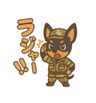 夏も元気にミニチュアピンシャー（個別スタンプ：25）