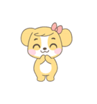 かわいい犬っぽい子のいろいろな表情（個別スタンプ：3）