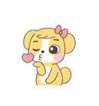 かわいい犬っぽい子のいろいろな表情（個別スタンプ：24）