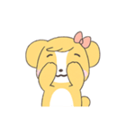かわいい犬っぽい子のいろいろな表情（個別スタンプ：35）