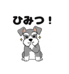 ミニチュアシュナウザーのしゅな吉（個別スタンプ：35）