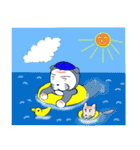 にゃんこのふじおくん夏（個別スタンプ：11）