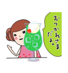 日常使える！ふきだし子ちゃん（個別スタンプ：13）