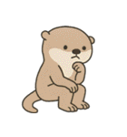オッターくん無気力 (タイ)（個別スタンプ：11）