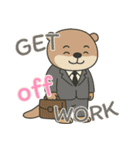 オッターくん無気力 (えいご)（個別スタンプ：9）