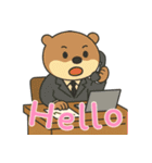 オッターくん無気力 (えいご)（個別スタンプ：15）