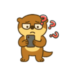 オッターくん無気力 (えいご)（個別スタンプ：16）