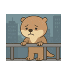 オッターくん無気力 (えいご)（個別スタンプ：20）