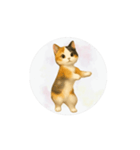 猫が踊っててすみません（文字なしver）（個別スタンプ：1）