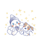 夏 - 水彩風ちびピエロスタンプ（個別スタンプ：15）