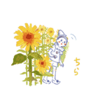 夏 - 水彩風ちびピエロスタンプ（個別スタンプ：25）