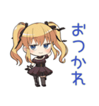 闇かわ♡金髪ゴスロリの女の子（個別スタンプ：7）
