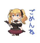 闇かわ♡金髪ゴスロリの女の子（個別スタンプ：28）