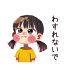 子ども（女の子）のお手伝い♡家族（個別スタンプ：18）