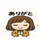 可愛い女の子の元気なLINEスタンプ（個別スタンプ：2）