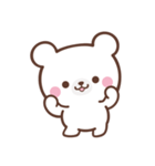 文字なし1♪まんまるクマさん（個別スタンプ：1）