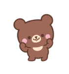 文字なし1♪まんまる茶クマさん（個別スタンプ：1）