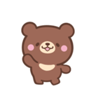 文字なし1♪まんまる茶クマさん（個別スタンプ：4）