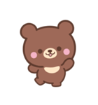 文字なし1♪まんまる茶クマさん（個別スタンプ：5）