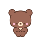 文字なし1♪まんまる茶クマさん（個別スタンプ：12）