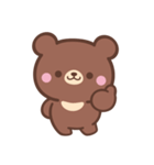 文字なし1♪まんまる茶クマさん（個別スタンプ：17）