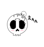 【動く♪】066 まばたきガイコツスタンプ（個別スタンプ：8）