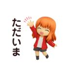 クリエイターyukieのスタンプ⑨女の子（個別スタンプ：6）