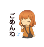 クリエイターyukieのスタンプ⑨女の子（個別スタンプ：9）