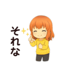 クリエイターyukieのスタンプ⑨女の子（個別スタンプ：14）