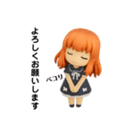 クリエイターyukieのスタンプ⑨女の子（個別スタンプ：16）