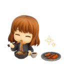 クリエイターyukieのスタンプ⑨女の子（個別スタンプ：33）